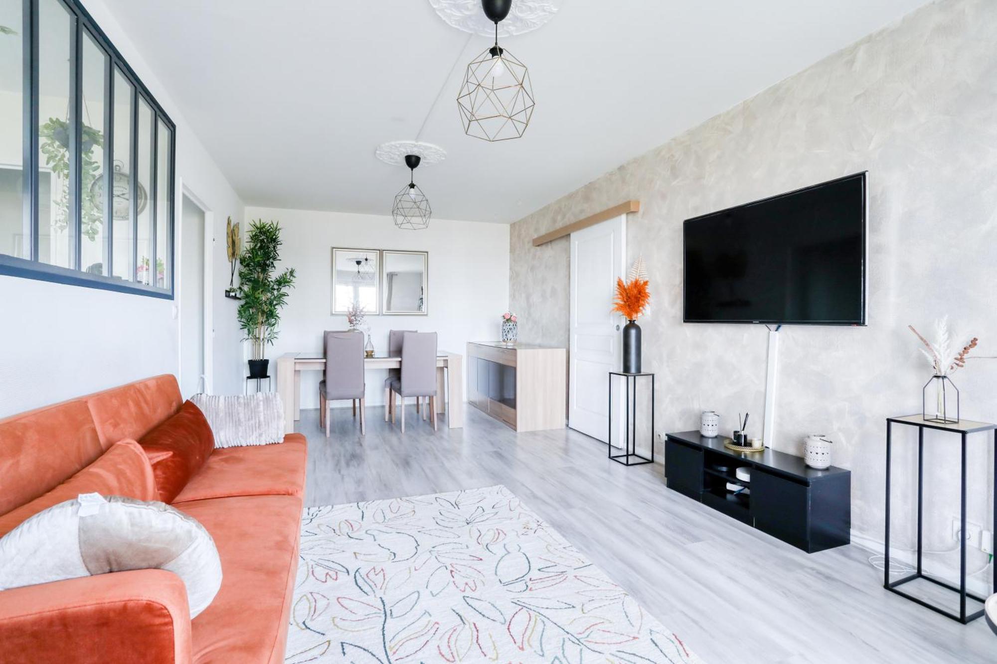 Le Warm Cocon - Spacieux T3 - 5 Personnes - Wifi Et Parking Rosny-sous-Bois Buitenkant foto